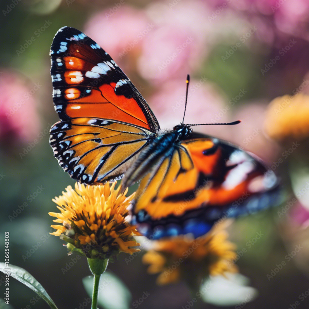 Obraz premium Butterfly Picture Closeup