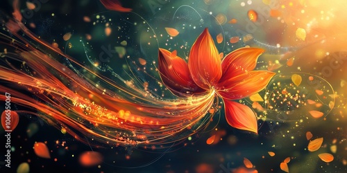 swirling petals in the wind to symbolize the fleeting nature of beauty, adding a sense of motion and life to your illustration.