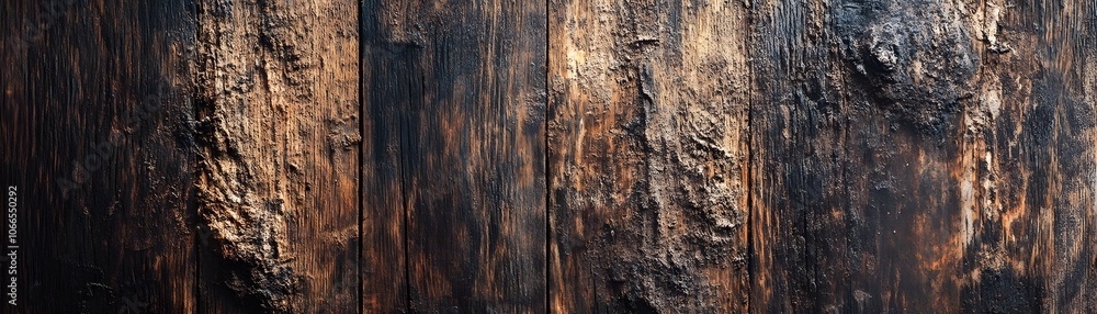 Weathered and Burned Wooden Planks Weathered and Burned Wooden Planks
