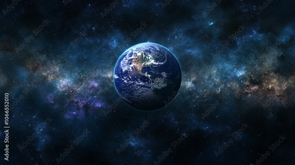 Obraz premium Earth in Space.