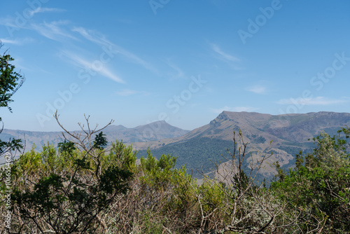 View of a Hogsback mountain in the Amathole mountain, Eastern cape photo