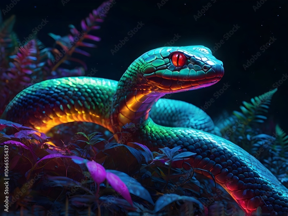 Fototapeta premium a mythical snake