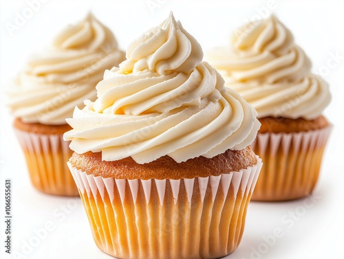 Vanilla Cupcake with Creamy Buttercream Frosting