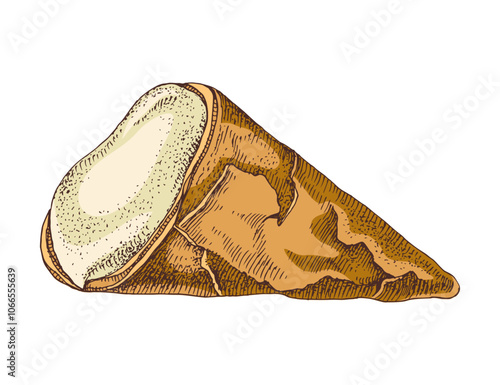 Greek trigona panoramatos pastry vector