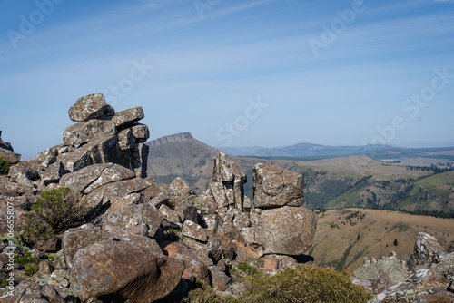 View of the Hogsback mountain in the eastern cape