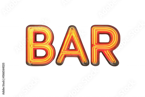 A vibrant neon sign spelling 