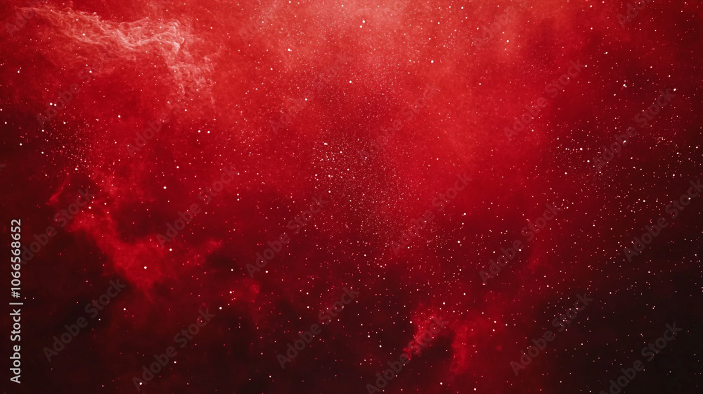 Vibrant red nebula filled with stars captured in deep space at night Vibrant red nebula filled with stars captured in deep space at night