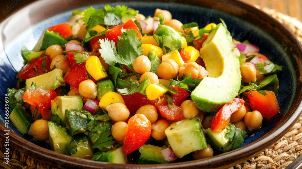 Vibrant Mexican Chickpea Salad with Avocado Vibrant Mexican Chickpea Salad with Avocado