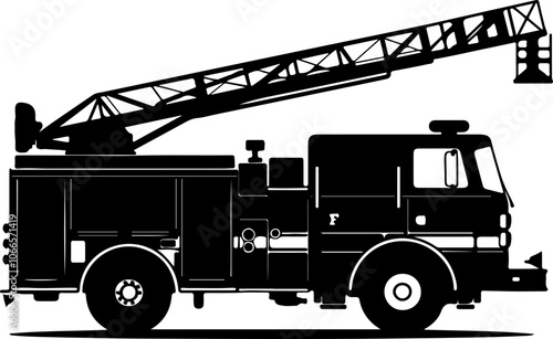 Vector Illustration of a Fire Truck