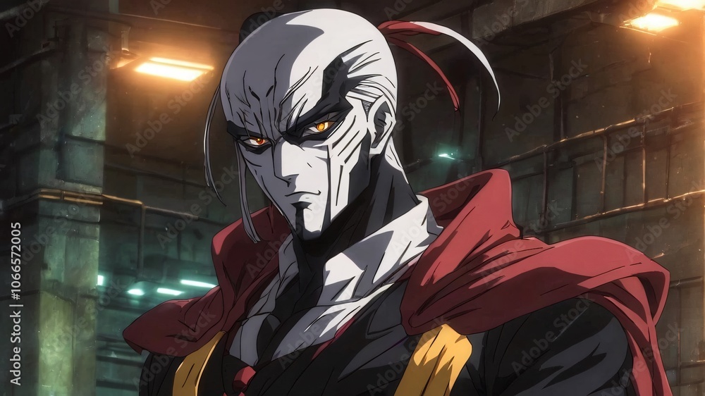 90s anime villain close up old style 90s anime villain close up old style