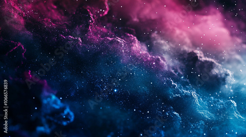 Wallpaper Mural Colorful cosmic nebula with vibrant hues and sparkling stars in deep space at night Torontodigital.ca