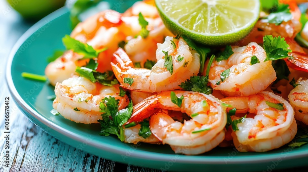 Fresh Shrimp Ceviche with Lime and Cilantro Fresh Shrimp Ceviche with Lime and Cilantro