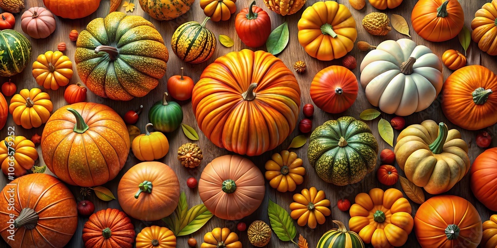 Aerial View of Realistic 3D Pumpkin Designs with Vector Elements, Perfect for Fall Themes and Seasonal Decor, Showcasing Vibrant Colors and Textures for Halloween and Thanksgiving Aerial View of Realistic 3D Pumpkin Designs with Vector Elements, Perfect for Fall Themes and Seasonal Decor, Showcasing Vibrant Colors and Textures for Halloween and Thanksgiving