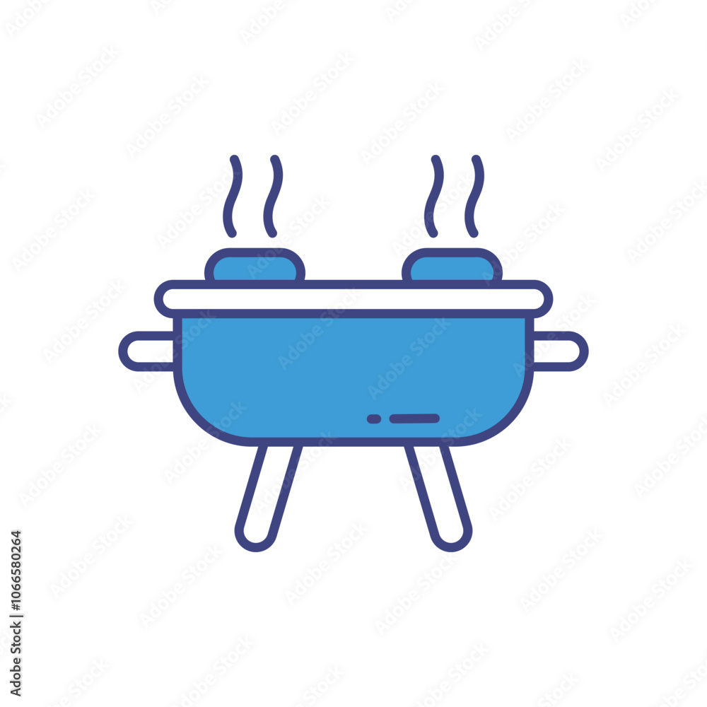 BBQ vector icon stock illustration BBQ vector icon stock illustration