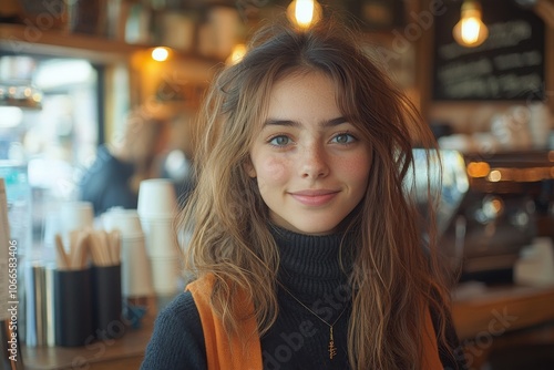  Generation Z professional and his mentor in a coffee shop during an informal conversation about career paths and opportunities. Generative AI