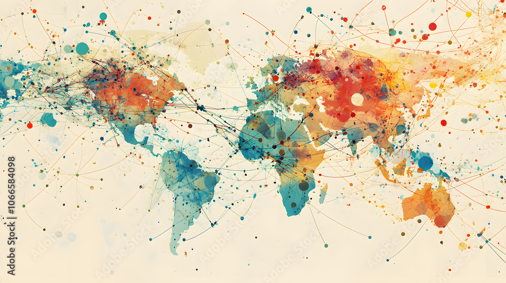 Abstract illustration of a global economic policy Abstract illustration of a global economic policy