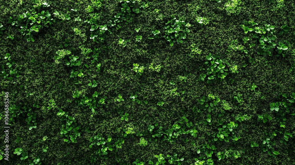 Green moss and background. Backdrop for displaying products. Dark forest background. Green moss and background. Backdrop for displaying products. Dark forest background.