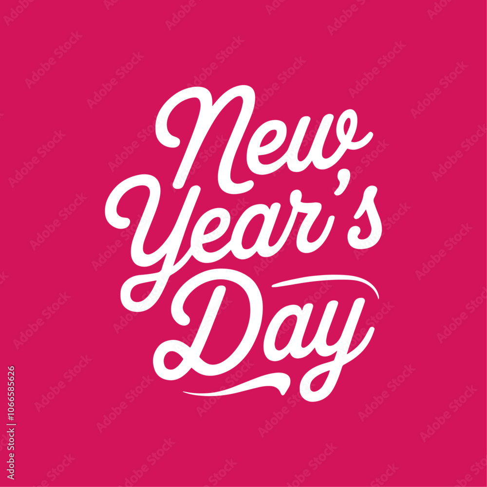 new year's day typography vector illustration template.New years day Template background text design new year's day typography vector illustration template.New years day Template background text design