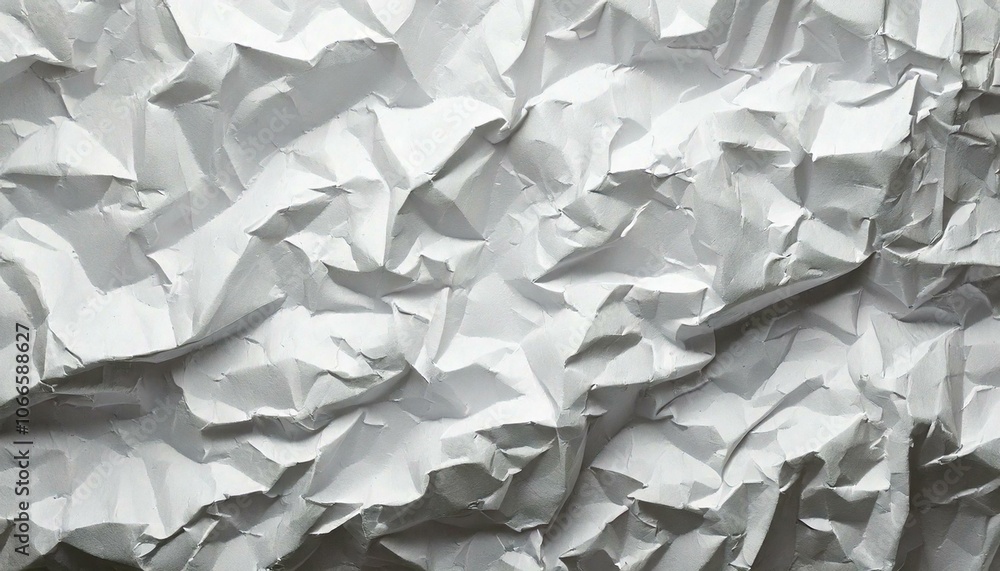 Fototapeta premium ぐちゃぐちゃの紙のテクスチャ(Texture of the messy paper)