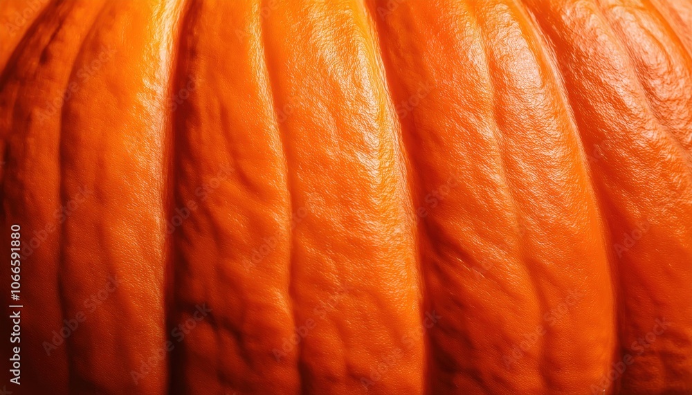 Close-Up of Textured Orange Pumpkin Skin with Prominent Ridges and Stem Detail, Ideal for Autumn Harvest, Halloween, Thanksgiving Decor, and Seasonal Organic Produce Themes Close-Up of Textured Orange Pumpkin Skin with Prominent Ridges and Stem Detail, Ideal for Autumn Harvest, Halloween, Thanksgiving Decor, and Seasonal Organic Produce Themes
