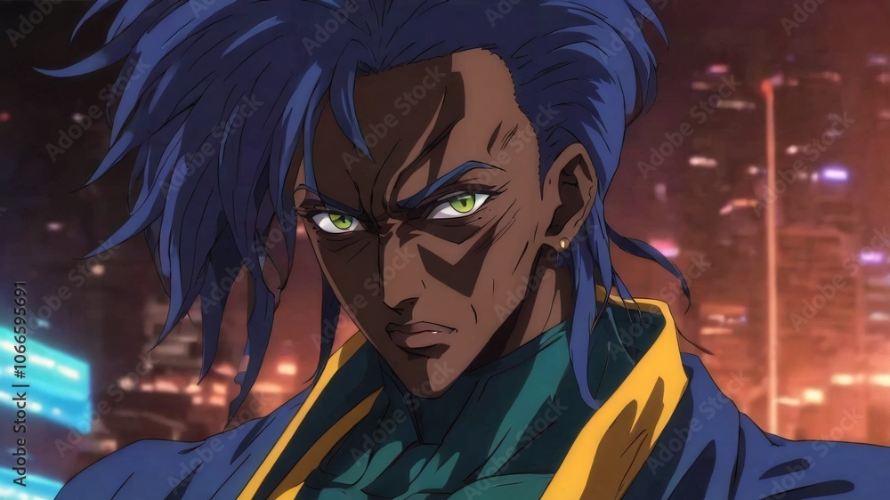 90s anime villain close up old style 90s anime villain close up old style