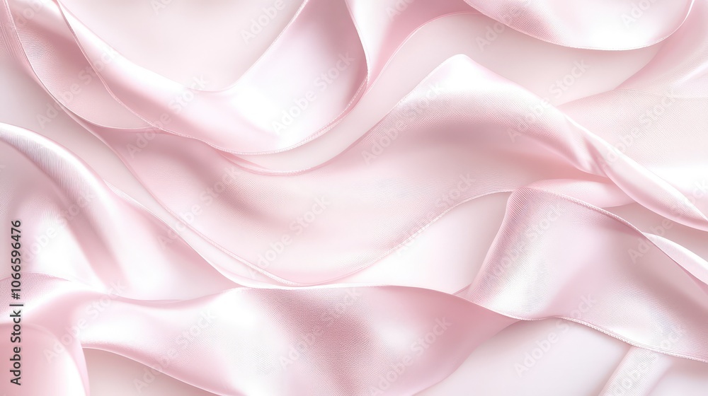 Obraz premium Soft Pink Satin Fabric Texture Background