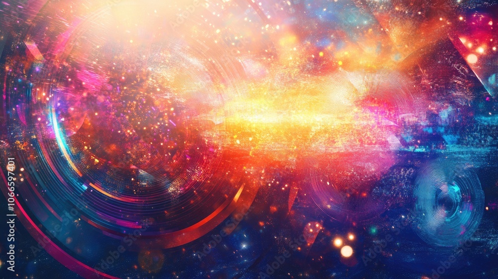 A futuristic New Year 2025 celebration with vibrant colors and an eye-catching, modern background A futuristic New Year 2025 celebration with vibrant colors and an eye-catching, modern background