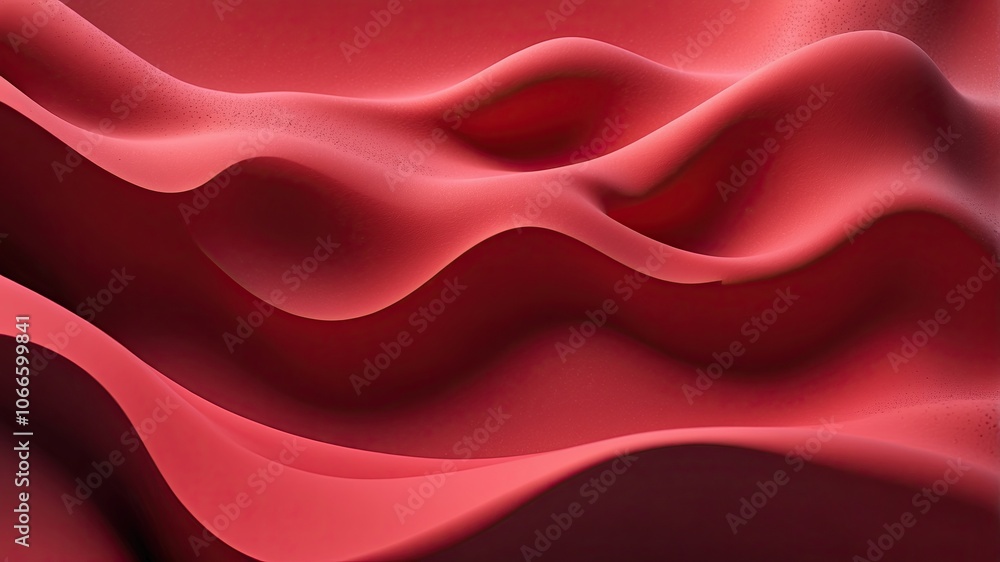 Obraz premium Shiny Warm Red Wave Background