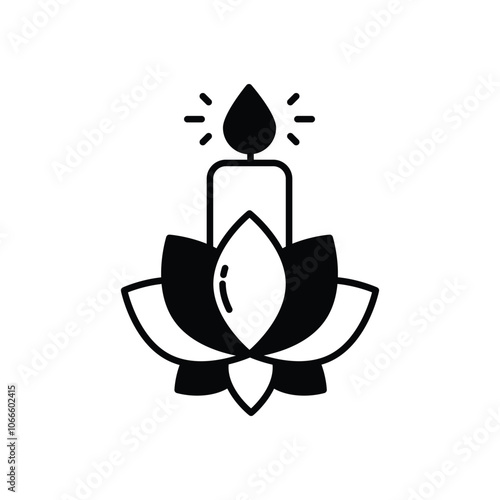 Vesak   vector icon stock illustration