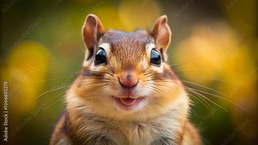 Closeup of a Happy Chipmunk with a Smiling Face, Capturing Nature's Joyful Moments in Wildlife Photography, Perfect for Animal Lovers and Nature Enthusiasts Closeup of a Happy Chipmunk with a Smiling Face, Capturing Nature's Joyful Moments in Wildlife Photography, Perfect for Animal Lovers and Nature Enthusiasts