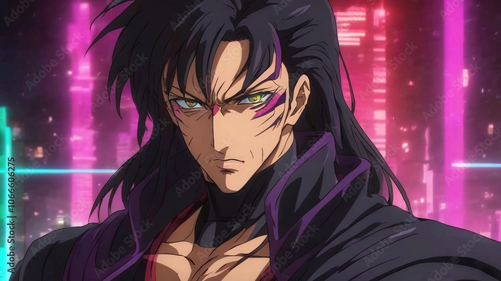 90s anime villain close up old style 90s anime villain close up old style