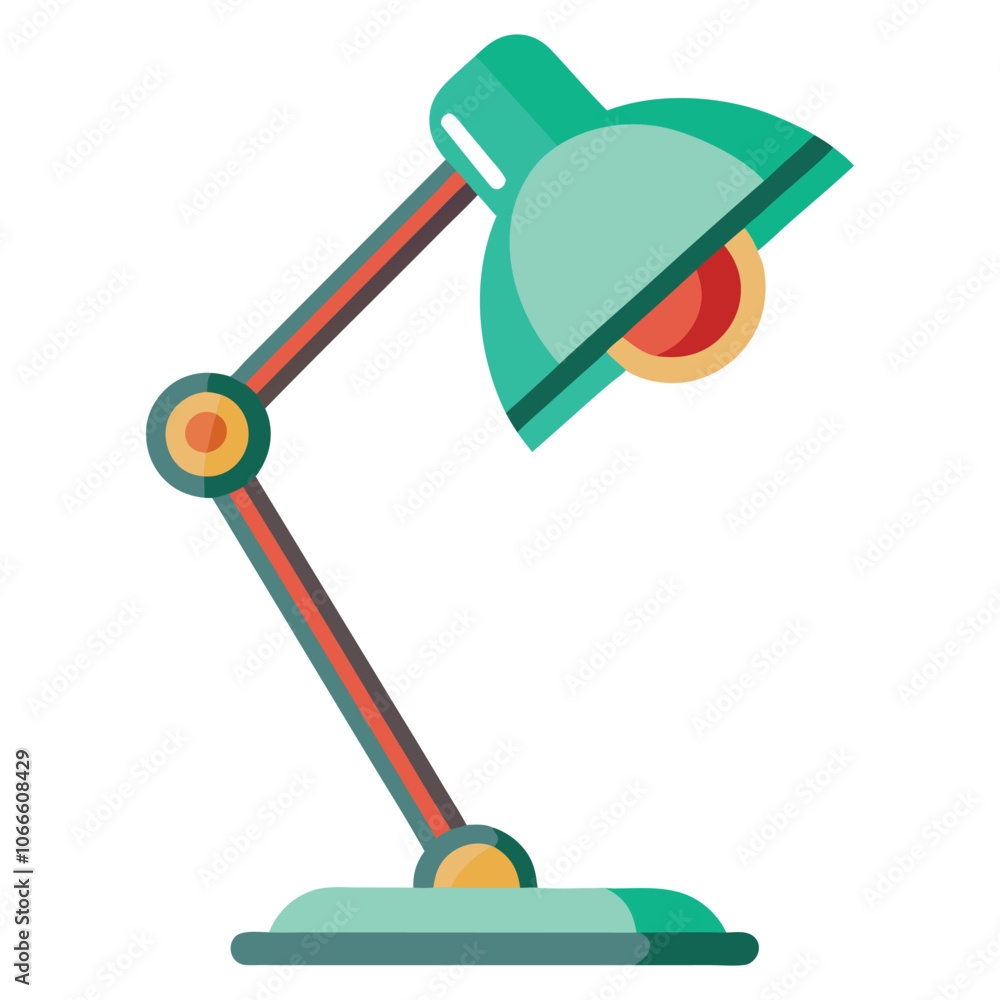 desk lamp vector design on white background desk lamp vector design on white background