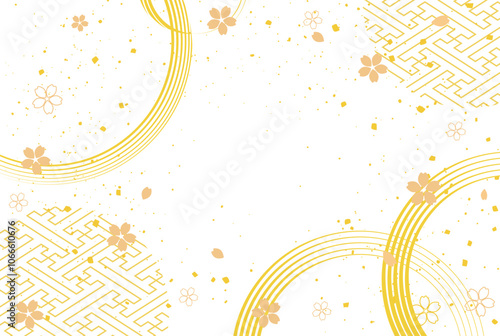 お正月の和柄背景