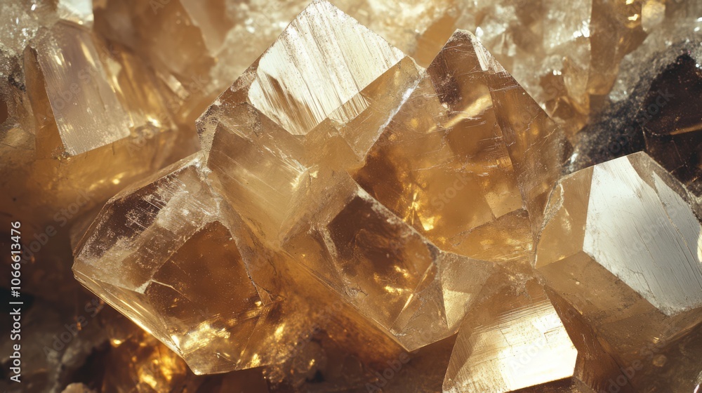 Close-up of a cluster of translucent, amber-colored crystals with a smooth, glassy surface. Close-up of a cluster of translucent, amber-colored crystals with a smooth, glassy surface.