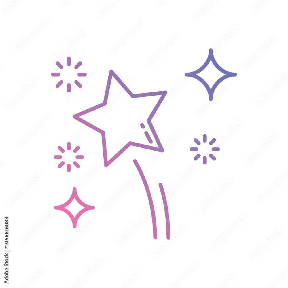 New Year�s Fireworks vector icon stock illustration New Year�s Fireworks vector icon stock illustration