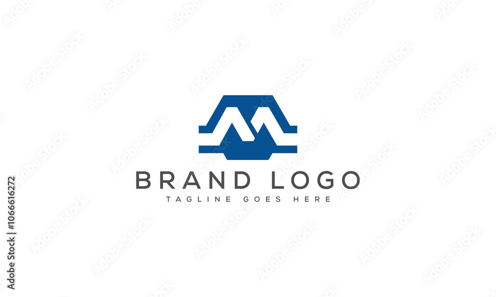 letter M logo design vector template design for brand. letter M logo design vector template design for brand.