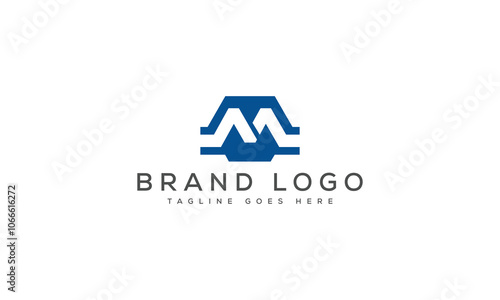 letter M logo design vector template design for brand.