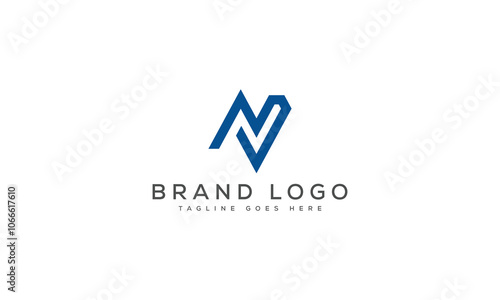 letter N logo design vector template design for brand.