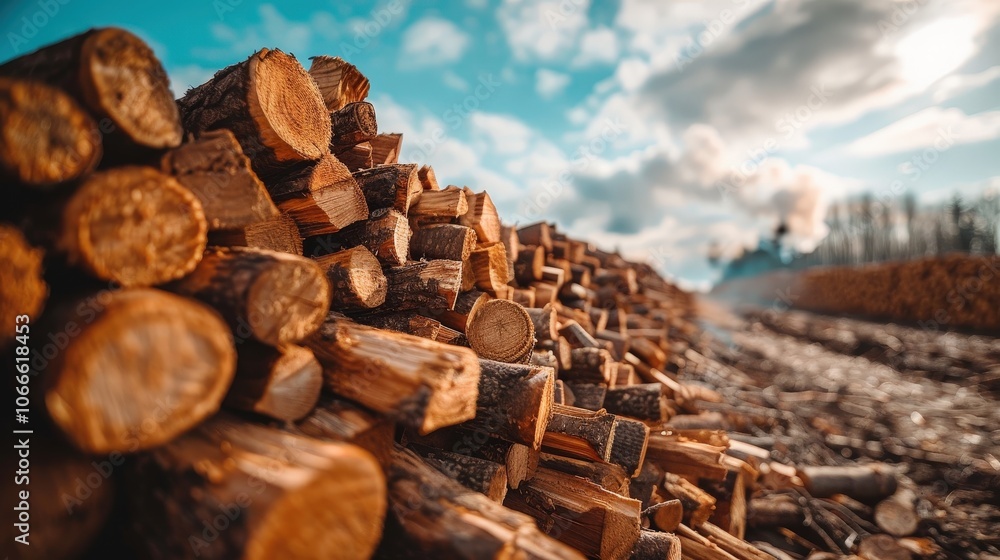 A Rustic Collection of Timber: Nature's Bounty for Sustainable Energy Solutions and Biomass A Rustic Collection of Timber: Nature's Bounty for Sustainable Energy Solutions and Biomass