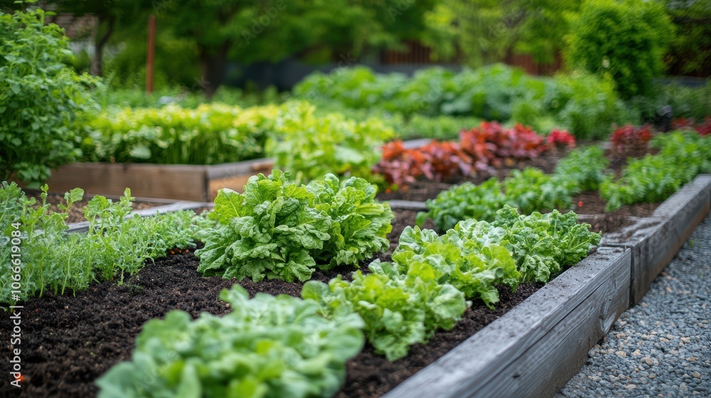 Urban community garden flourishes promoting local food and engagement Urban community garden flourishes promoting local food and engagement