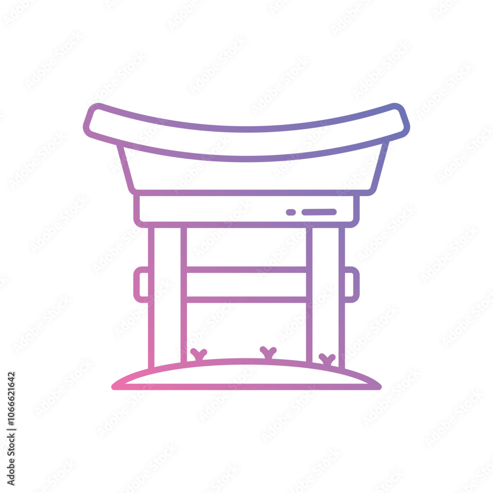Gate vector icon stock illustration Gate vector icon stock illustration