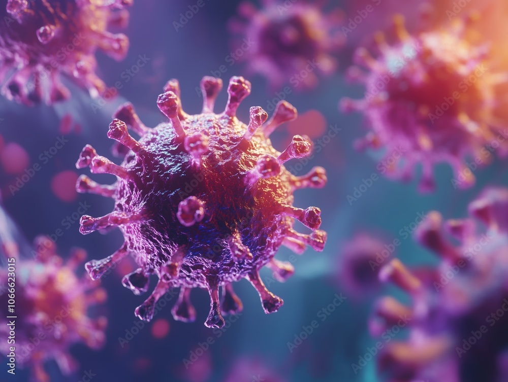 Illustration of Covid-19 virus