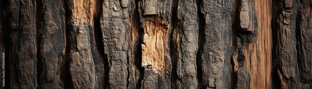 Close-up of Rough, Weathered Tree Bark with Varying Textures and Colors Close-up of Rough, Weathered Tree Bark with Varying Textures and Colors