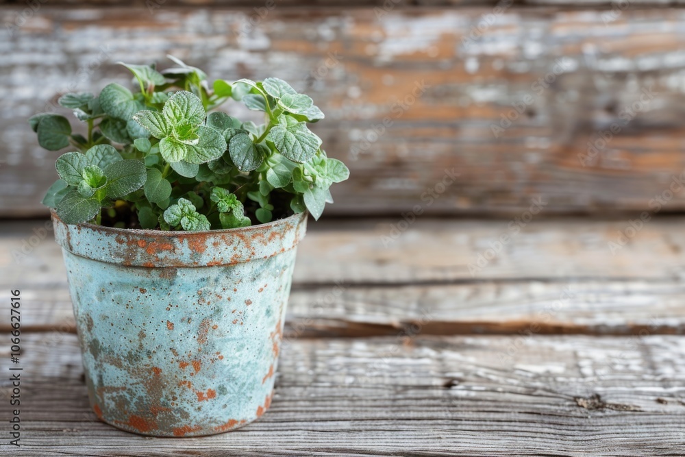 A small potted plant sits on a wooden table, perfect for home decor or office use A small potted plant sits on a wooden table, perfect for home decor or office use