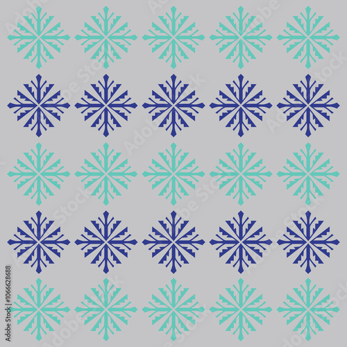 CHRISTMAS SNOWFLAKES WINTER DESIGN PATTERN