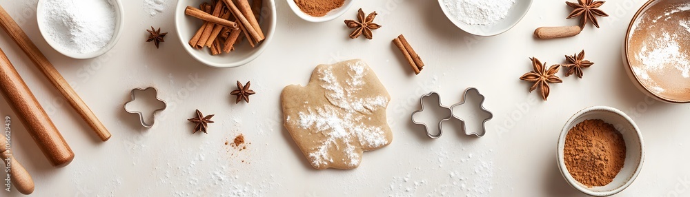 Ingredients and Tools for Baking Gingerbread Cookies Ingredients and Tools for Baking Gingerbread Cookies