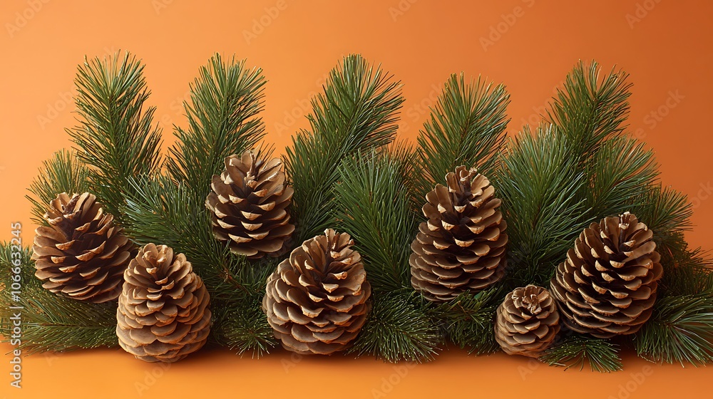 A Group of Pine Cones and Green Leaves
A Group of Pine Cones and Green Leaves