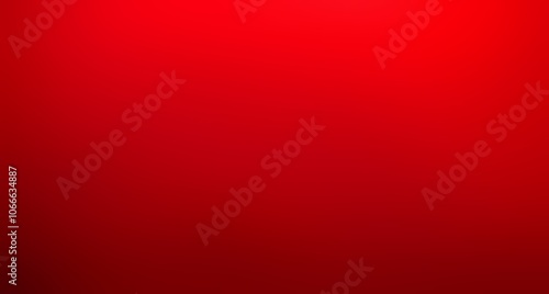 Hot red plain empty background. Luxury scarlet color smooth texture. Classical minimal backdrop for Xmas or Valentine's Day decor.