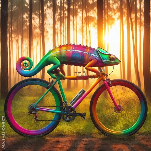 Chameleon Paint Bike A bike that changes color based on temperat photo