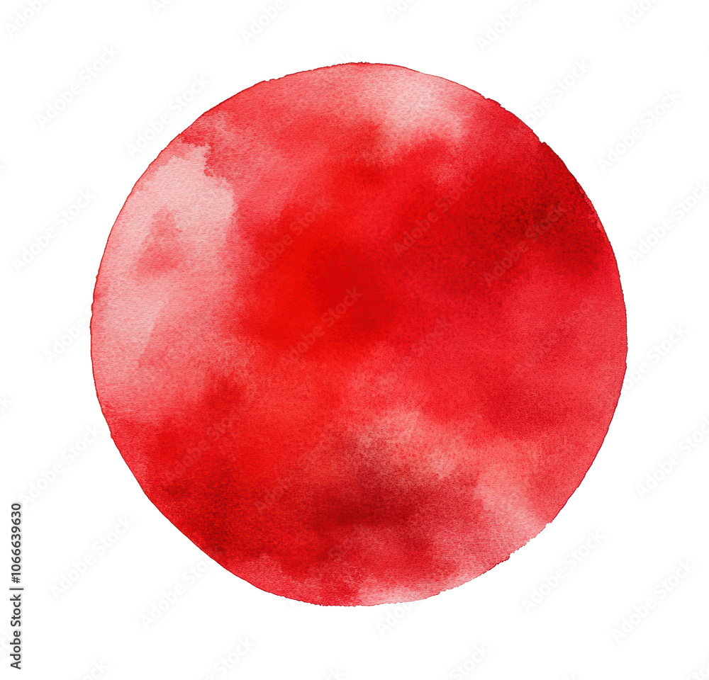 Abstract watercolor red circle, artistic hand-painted texture with vibrant shades and gradient effects, isolated on transparent background, perfect for design backgrounds and creative projects Abstract watercolor red circle, artistic hand-painted texture with vibrant shades and gradient effects, isolated on transparent background, perfect for design backgrounds and creative projects
